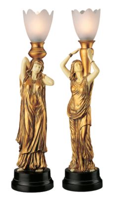 Daughters of the Evening Star Sculptural Lamps<br> (Set Includes: Hespera and Erytheis)