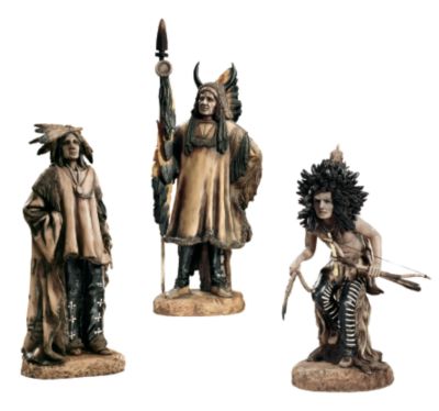 The Plains Indians Sculptural Collection<br>(Warrior with Tomahawk, Warrior with Spear & Warrior with Bow)