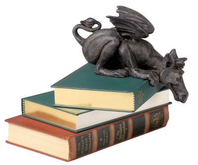 Whittingford the Chagrined Sitting Dragon Sculpture - Set of Two
