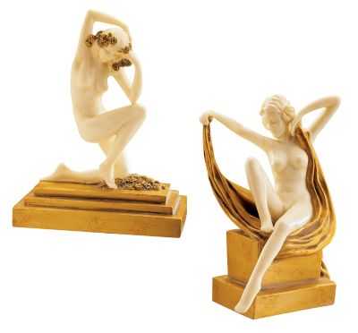 Palace du Trocadero Art Deco Sculptures (Set of: Kneeling & Sitting)