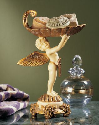 Cupid's Offering Sculpture - Set of Two