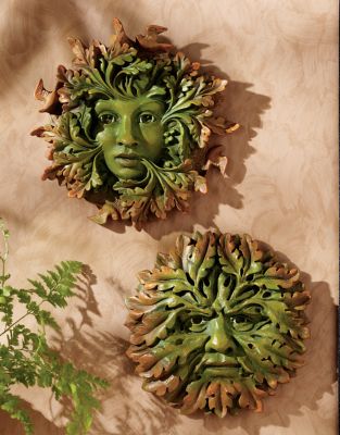 The Somerset Greenwoman & Greenman Sculptures