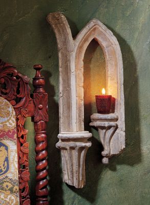 Gothic Cathedral Architectural Wall Fragment