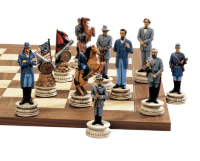 Civil War Chess Set (Pieces and Deluxe Board)