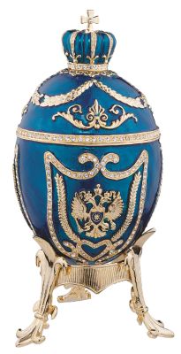 The Falkenburg Collection Faberge Style Enameled Egg: Constance