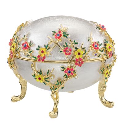 The Promise of Springtime Faberge-Style Enameled Egg Collection - Clematis