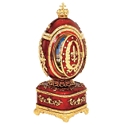 Fleur-de-Lis Secret Treasure Enameled Egg