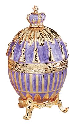 Faberge-style Tassel Enameled Egg