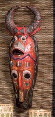 Masks of the Congo Wall Sculptures - Cape Buffalo