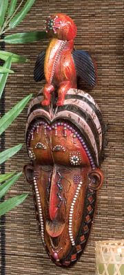 Masks of the Congo Wall Sculptures - Hornbill