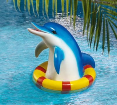 Dylan the Dolphin Floating Water Sculpture
