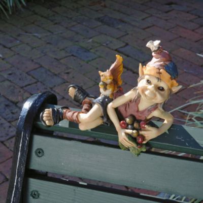 Faustino the Elf Sitting Sculpture