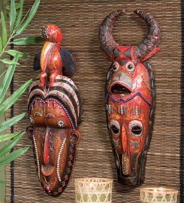Masks of the Congo Wall Sculptures