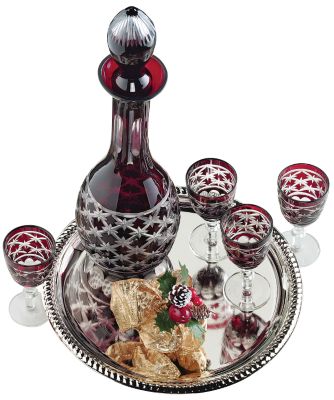 Karlstejn Moravian-Style Cut Glass Cordial Collection