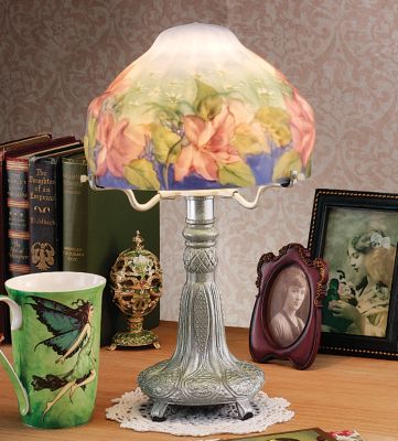 Mademoiselle's Bouquet: Puffy Shade Boudoir Lamp