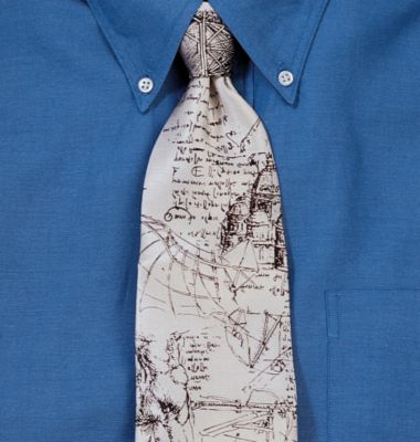 Leonardo&rsquo;s Drawings Silk Tie