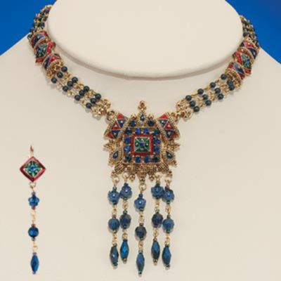 The Empresss Adornment Necklace and Earring Ensemble
