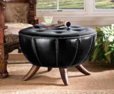 The Nairobi Leather Table/Ottoman