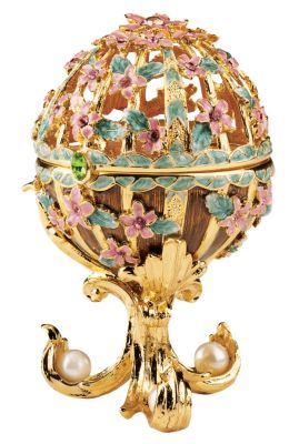 In the Pink Oksana Faberge-Style Collectible Enameled Egg