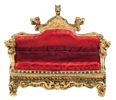 Royal Settee Collectible Enameled Box