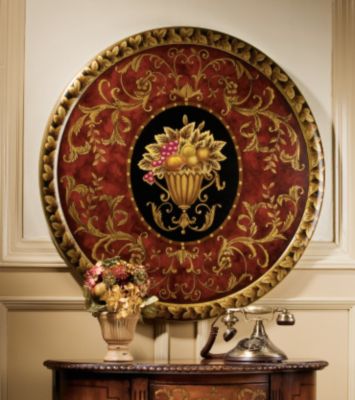 LUrne des Fleurs Wall Medallion