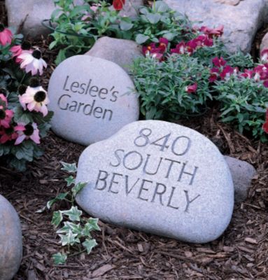 Natural River Stone Estate Marker