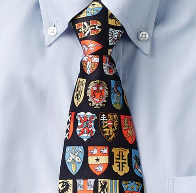 Medieval Shields Silk Tie