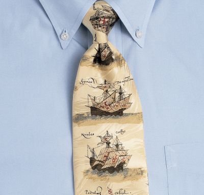 Spanish Galleons Silk Tie