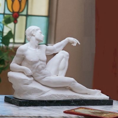 The Creation Of Adam Marble Sculpture