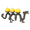 Ancient Dragon Foundry Iron Candelabrum