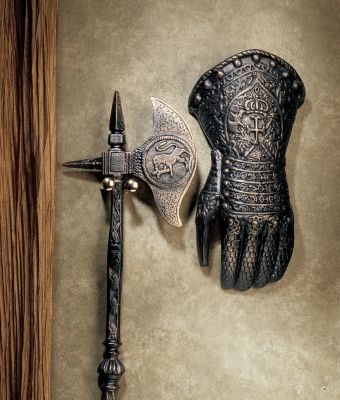 French Gauntlet Iron Sculpture