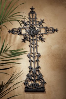 The Veneration:  Angel of Peace Iron Cross Statue