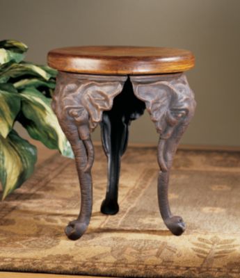 Three Elephants of Timbe Sculptural Footstool