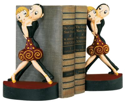 The Flappers Sculptural Bookends