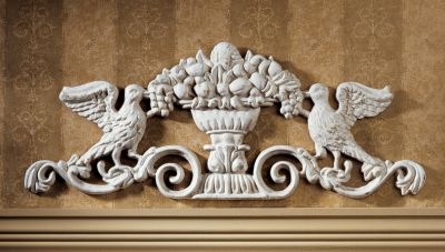 Urn Ornamental Iron Architectural Pediment