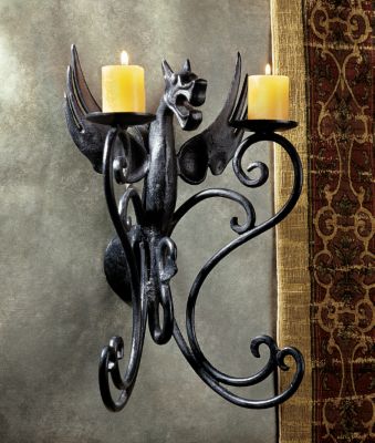 Castle Dragon Iron Wall Sconce
