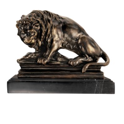 Lion on Boar Statue