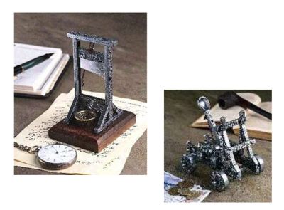 Desk-Sized Catapult and Guillotine<BR>(Set of Two)