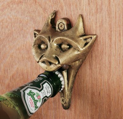 Authentic Iron Gargoyle Bottle Opener - Set of 3