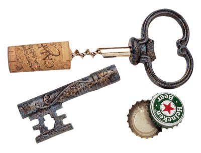 The Bishop&rsquo;s Church Key Corkscrew and Bottle Opener <br>(Set of Three)