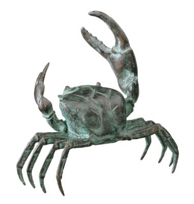 Small Bronze Crab Sculpture