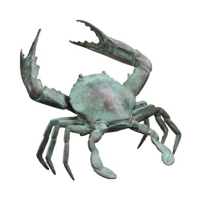 Medium Bronze Crab Sculpture