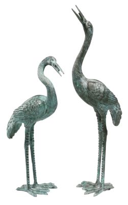 Medium Bronze Crane Set