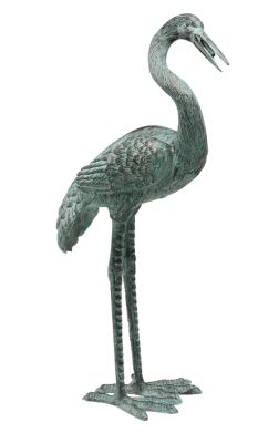 Medium Curved Neck Bronze Crane