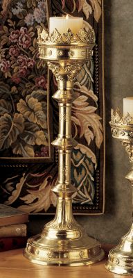 Chartres Cathedral Gothic Candlestick - Grande