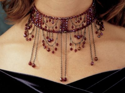 Lady Lisette Victorian Double Choker and Earrings Ensemble