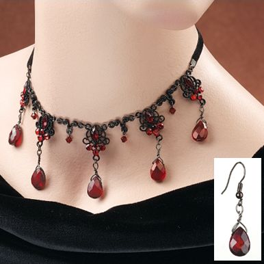 Lady Charlotte Necklace and Earrings Ensemble
