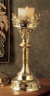 Chartres Cathedral Gothic Candlestick - Estate