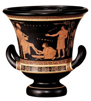 Calyc Krater Fine Ceramic Urn