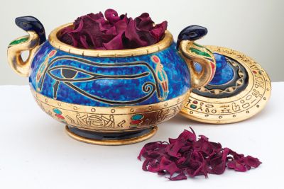 Eye of Horus Fine Ceramic Offering Vessel